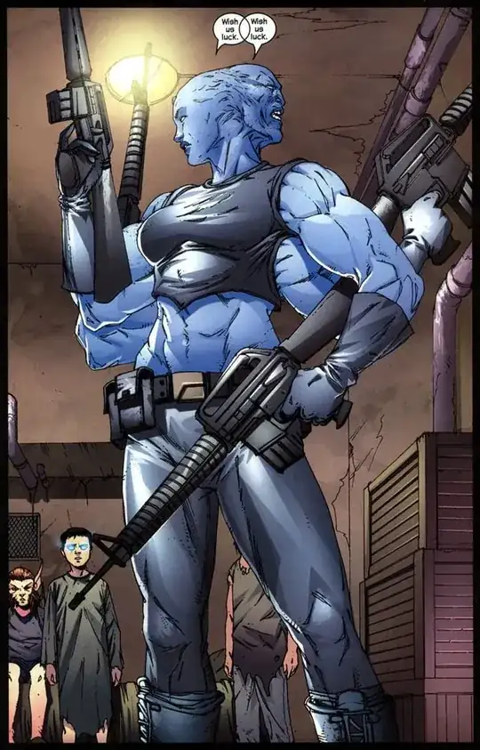 Mystique Two Heads, four arms