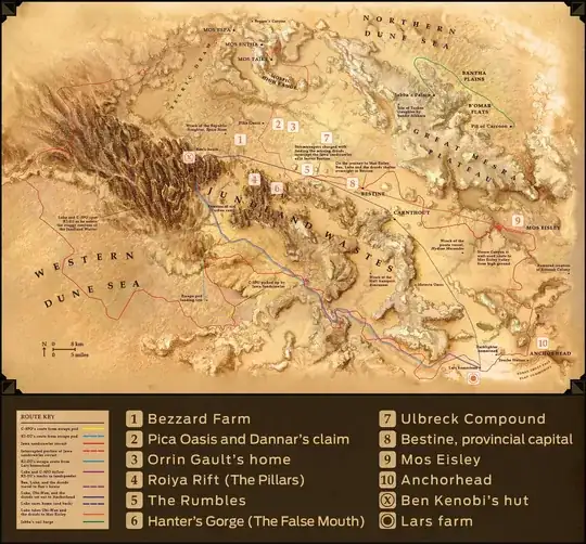 Tatooine map