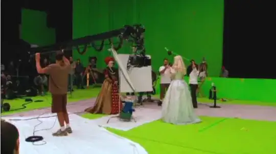 on-set photo