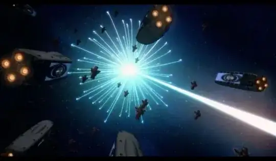 An image of the weapon in the anime