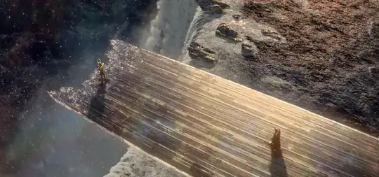 Edge of Asgard where Bifrost was