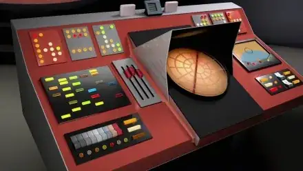 Observe the three, unevenly leveled controls