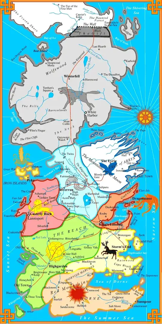 Westeros Political Map