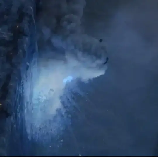 Wall being melted
