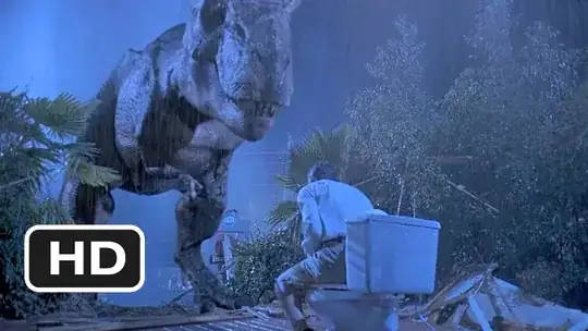 working toilet near the t-rex