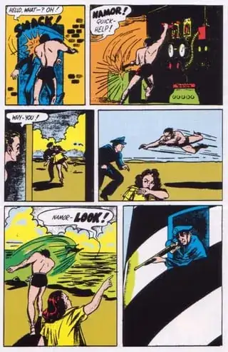 The Submariner with some mildly ambiguous leap/flight