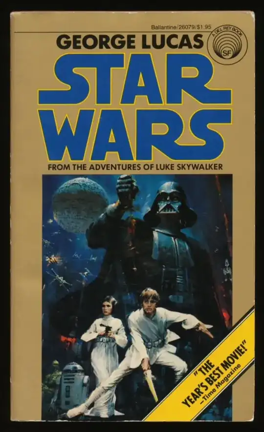 Star Wars novel cover art 2