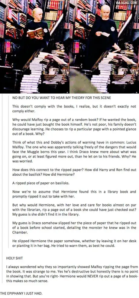 Malfoy Helping Trio
