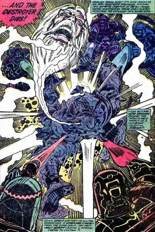 The destruction of the Destroyer by the Celestials