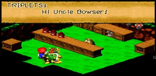 Mario and Bowser entered a store which was opened by a Goomba after he left the Koopa army. He even had 3 little Goombas, who can be seen addressing Bowser as "Uncle Bowser".