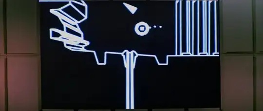 General Dodonna's mission briefing diagram, showing the torpedo shot needed to destroy the Death Star (side view)