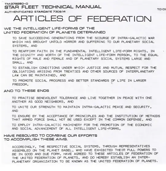 Articles of Federation