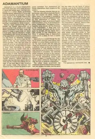 Official Handbook of the Marvel Universe Vol. 2 #1, page 5.