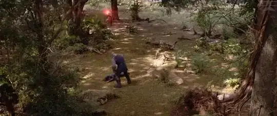 Thanos knocks Steve unconscious