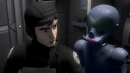 AP-5 wants to discuss a security concern during Wedge's bathroom break.