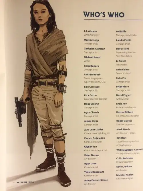 photo taken from *The Art of Star Wars: The Force Awakens*