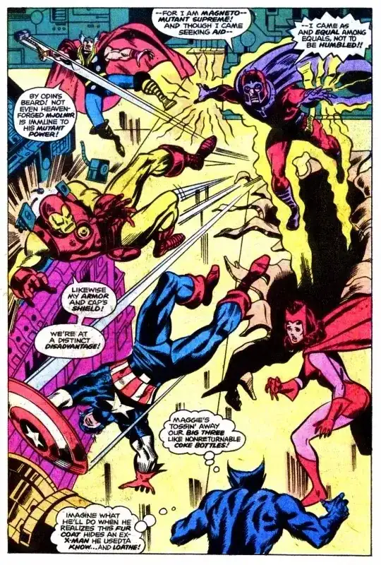 Magneto vs the Avengers