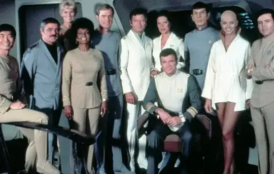 Various "The Motion Picture" uniforms