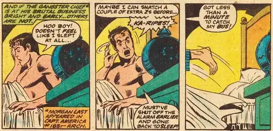 Peter: "Got less than a minute to catch my bus!"