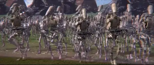 screenshot of droid army from The Phantom Menace