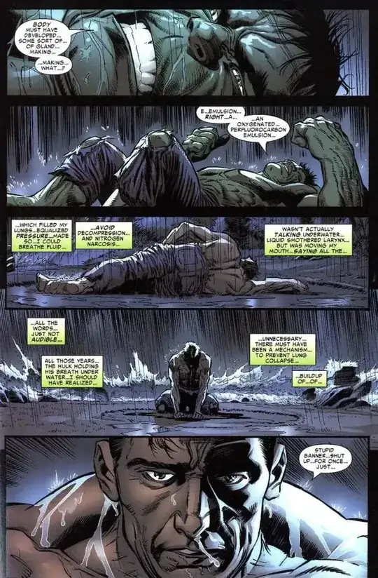 hulk figures out he can breathe underwater