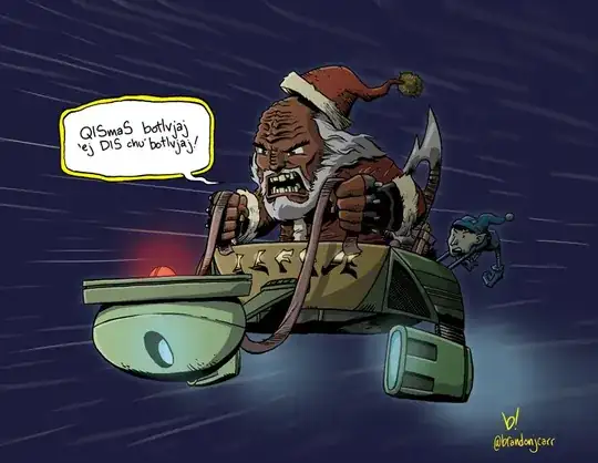Klingon Santa and his bird OF sleigh