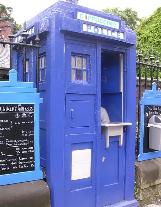 Glasgow Police Box Coffee Shop