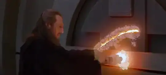 qui-gon pierces the door