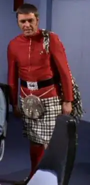 Scotty in a kilt