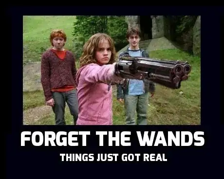 forget the wands, things just got real