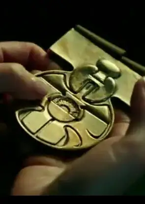 Strange round medallion