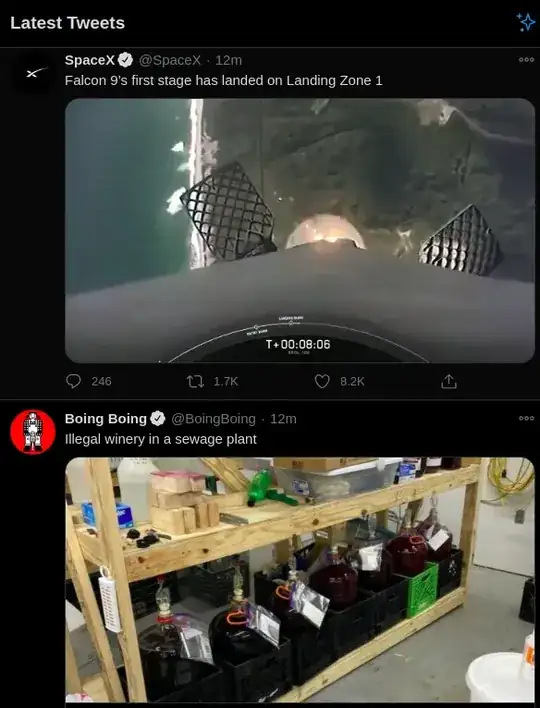 Twitter stream with rocket landing and sewage winery adjacent