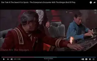 screen shot from Star Trek III The Search For Spock - The Enterprise's Encounter With The Klingon Bird Of Prey