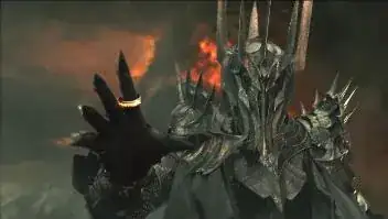 Sauron in his physical form, wearing the One Ring
