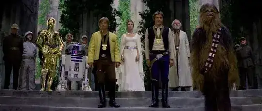 Medal ceremony in A New Hope