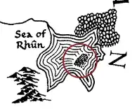 Image depicting 'Sea of Rhûn' and feature in question
