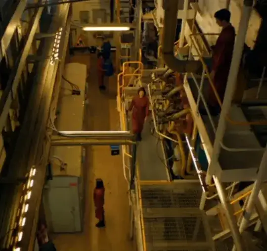 wide shot of the factory