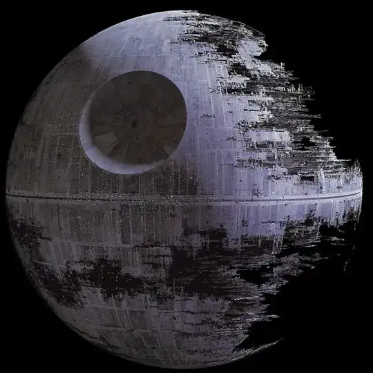 Death Star II under construction.