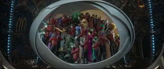 Diorama showing Ego's pairings with different species.