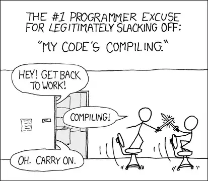 xkcd "Compiling"