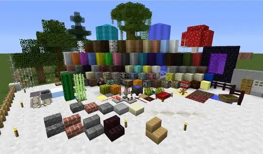 minecraft test output