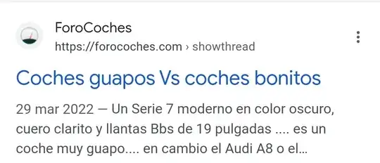 Coches muy guapos