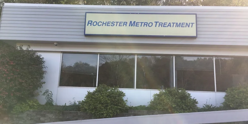 Facility exterior with signage on the building.