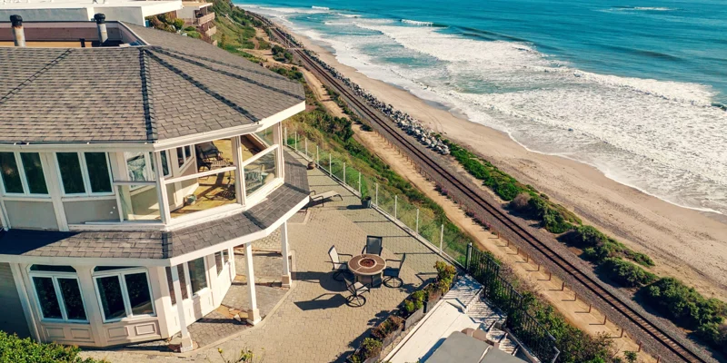 Coastal rehab facility with ocean views.