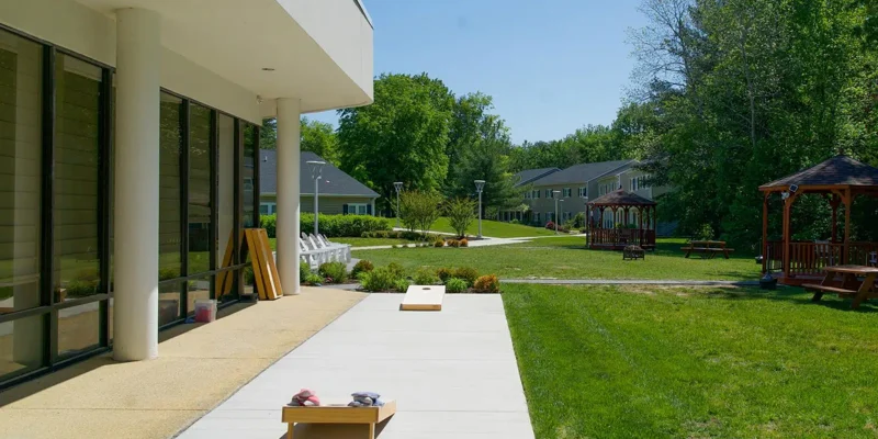 Outdoor patio.