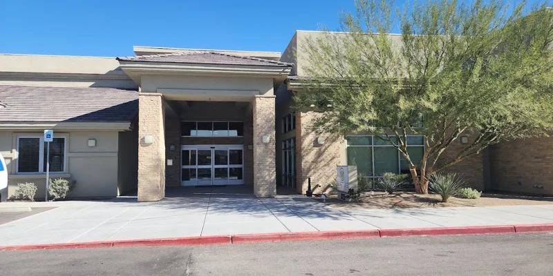 Front entrance at Virtue Recovery Center Robindal.
