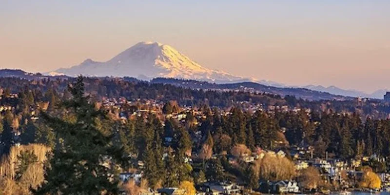Scenic view of a snow-capped mountain.
