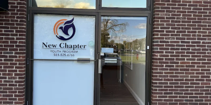 Facility entrance with New Chapter logo on door