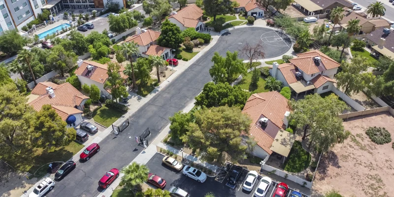 Aerial view of Virtue Recovery Center Chandler.