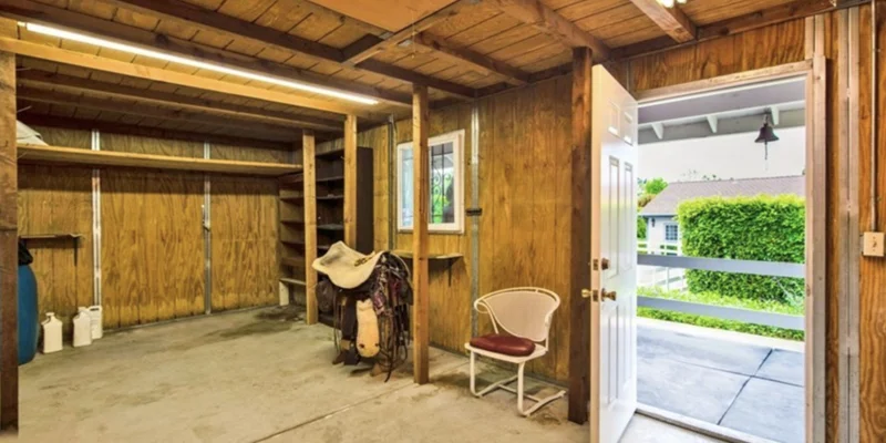 Barn structure within the facility.